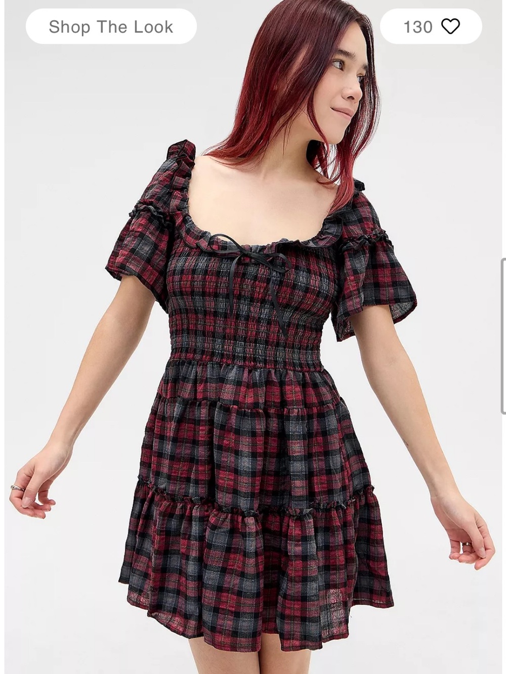 Kimchi Blue Juniper Plaid Mini Dress